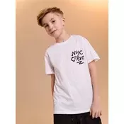 Sinsay - Pamucna majica sa natpisom NYC Crew - belo