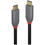 LINDY LINDY USB kabel USB 3.2 gen. 2x2 USB-C vtič\, USB-C vtič 1.00 m črna\, siva 36901, (20416626)