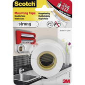 3M Montažni trak ScotchR Strong (D x Š) 1.5 m x 19 mm bel 40011915 3M Vsebuje: 1 rolo