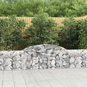 Lucne gabionske košare 12 kom 300x30x60/80 cm pocincano željezo