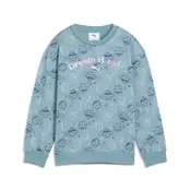 PUMA x GABBYS DOLLHOUSE Relaxed Printed Sweatshirt Kids, Collections, Baltic Sea Blue, 4-5Y