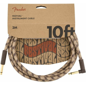 Fender Festival Series 10 Angled Kabel Pure Hemp Brown