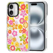Ovitek MOSNOVO za iPhone 16 - 70s Groovy Floral
