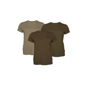 Ženski komplet treh (3) kratkih majic PINEWOOD 3-pack Outdoor - zelena, kaki, zeleno/rjava
