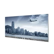 tulup.si Zidna obloga za kuhinju Oblaki aircraft mesto 100x50 cm