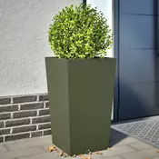 Vrtne sadilice 2 kom maslinastozelene 45x45x75 cm celicne