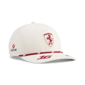 PUMA Scuderia Ferrari HP Replica Charles Leclerc Homerace Cap, Ferrari, Frosted Ivory, OSFA