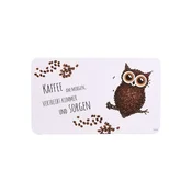 KESPER KSP32369 DEKORATIVNI PODMETAC ZA DORUCAK MELAMIN 23,5X14CM COFFEE OWL