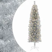 Vidaxl Umetno vitko božično drevo 240 cm 300 LED Toplo bela