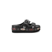 Kurt Geiger London natikači s platformo ženski usnjeni Western Buckle Flatform