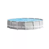 Okrugli montažni bazen Prism Frame Premium 427 x 107 - 427 x 107 cm - 12 - Celik - 785 l/h - Otprilike 45 minuta