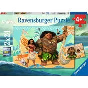 Ravensburger - Puzzle 2x24 Vaiana: Prijatelji - 40 - 99 kosov