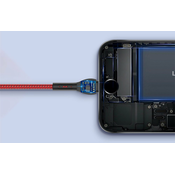 LDNIO Kabel USB - Lightning LDNIO LS482 2m (rdeč)