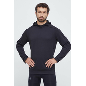 Pulover za vadbo adidas Performance črna barva, s kapuco