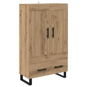 Vidaxl Visok predalnik Umetni hrast 69,5 x 31 x 115 cm Konstruiran les
