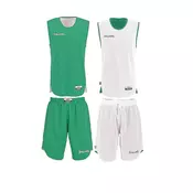 Spalding Doubleface košarkaški set bijeli/zeleni XXS