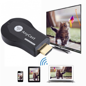 WiFi adapter AnyCast M9 Plus, HDMI, Teracell, črna