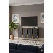 HANAH HOME Komoda Pega 120 Anthracite Gold