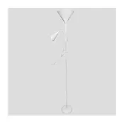 Podna lampa WENDY 1xE27/100W/230V + 1xE14/40W bela