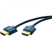 clicktronic HDMI priključni kabel clicktronic [1x HDMI-vtič  1x HDMI-vtič] 3 m moder 3840 x 2160 pixel