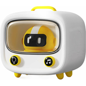 Generic Risani Bluetooth zvočnik z nočno lučko Cute Robot prenosni mini brezžični Bluetooth zvočnik, (21124723)