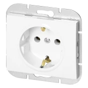 Vgradna enojna vtičnica 2P+E Schuko Onyx, 16A, 250V, PT-17O, bela