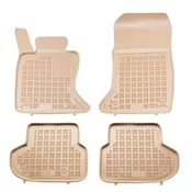 Rubber Car Mats BMW 5 2013-2017 (F10, F11, Beige)