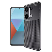 Techsuit – CarbonFiber ovitek za Xiaomi Redmi Note 13 4G – črn