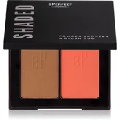 BPerfect Shaded Powder Bronzer & Blush Duo bronzer in rdečilo odtenek 02 Medium