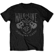 Johnny Cash Walk The Line Black M Majica