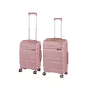 TraveLux Voyager V set kofer-torbi na kotače u ružičasto-zlatnoj boji