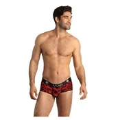 Muški sexy veš Savage Brief, Crno-crveni