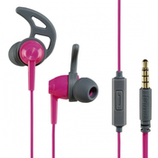 slušalice za smartfon Hama Action, pink/sive 177022