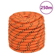 Vidaxl vidaXL Jadralna vrv, oranžna, 16 mm, 250 m, polipropilen