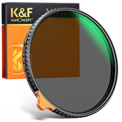 52 mm črna meglica 1/4 in ND2-ND32 (1-5 stopenj) spremenljiv ND filter za objektiv 2 v 1 z 28 večplastnimi prevlekami - serija Nano X