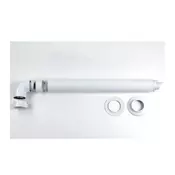 VAILLANT dimovodni komplet vodoravni za konvencionalne VU/VUW O 60/100 mm (s mjernim otvorom na koljenu)