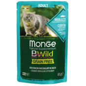 Monge BWild sos za macke - bakalar, racici i povrce 85g