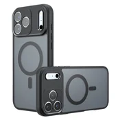 Hibridni ovitek PureFrost MagSafe za iPhone 17 Pro/18 Pro - frosted black
