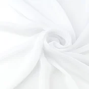 shumee Šifonski material, bela barva