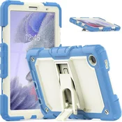 Nikcorp Vzdržljiv zaščitni etui za iPad Mini 5/4 7.9 z ročajem, stojalom in snemljivim ramenskim pasom, moder