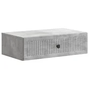 Vidaxl Stenska stranska miza Betonsko siva 59 x 34,5 x 17 cm