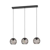 Eglo 901869 - Viseča svetilka na kablu ALMANZORA 3xE27/60W/230V črna