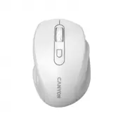 Canyon 6 buttons wireless 2.4Ghz mouse, MX8650A Sensor, DPI up to 1600,Injection case, 3 M life times left and right switches, 2xAAA battery, ABS material, Size: 105x71x40mm, Weight: 59g, white - CNE-CMSW20W