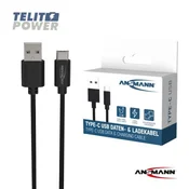 Ansmann USB A na tip-C kabl za punjenje i prenos podataka – 100 cm ( 4930 )