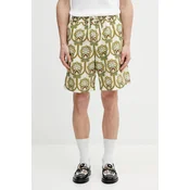 Kratke hlače z dodatkom lanu Drôle de Monsieur Short Tapisserie Florale Lin