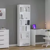 Hanah Home Polica za knjige Ktp-168-Bb-1, 55x187x23 cm, Bela