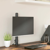 vidaXL Nosilec za monitor črno jeklo VESA 75/100 mm