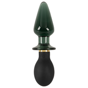 Anos Double-ended Butt Plug with Vibration Black