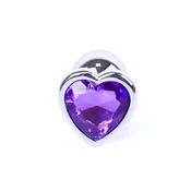 Gardj Europe Plug-Jewellery Silver Heart PLUG – vijoličen