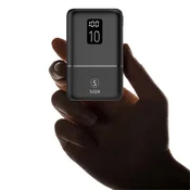 Sign Mini Q.C Powerbank z zaslonom 10.000 mAh - črna